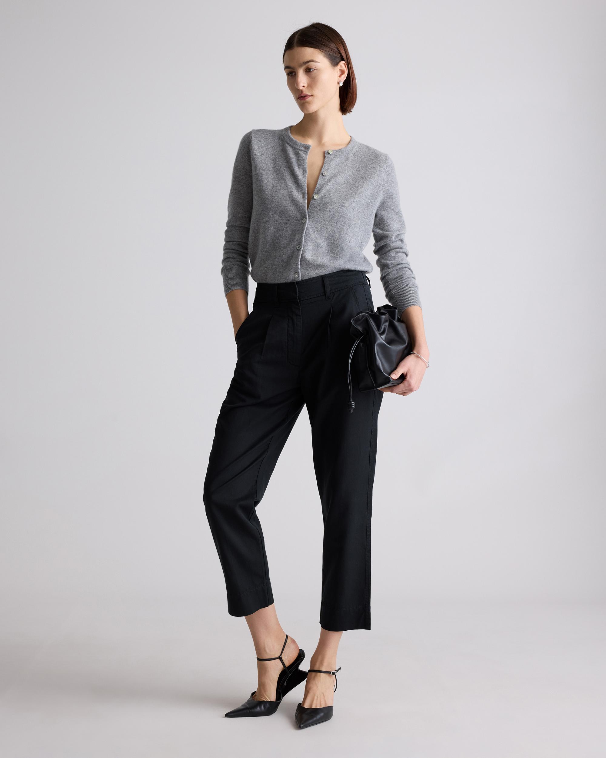 Quince | Women's Drapey Twill Tapered Trouser Tencel Product Image