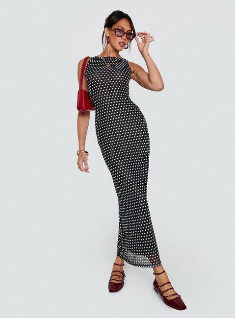 Top Of Mind Maxi Dress Black Product Image