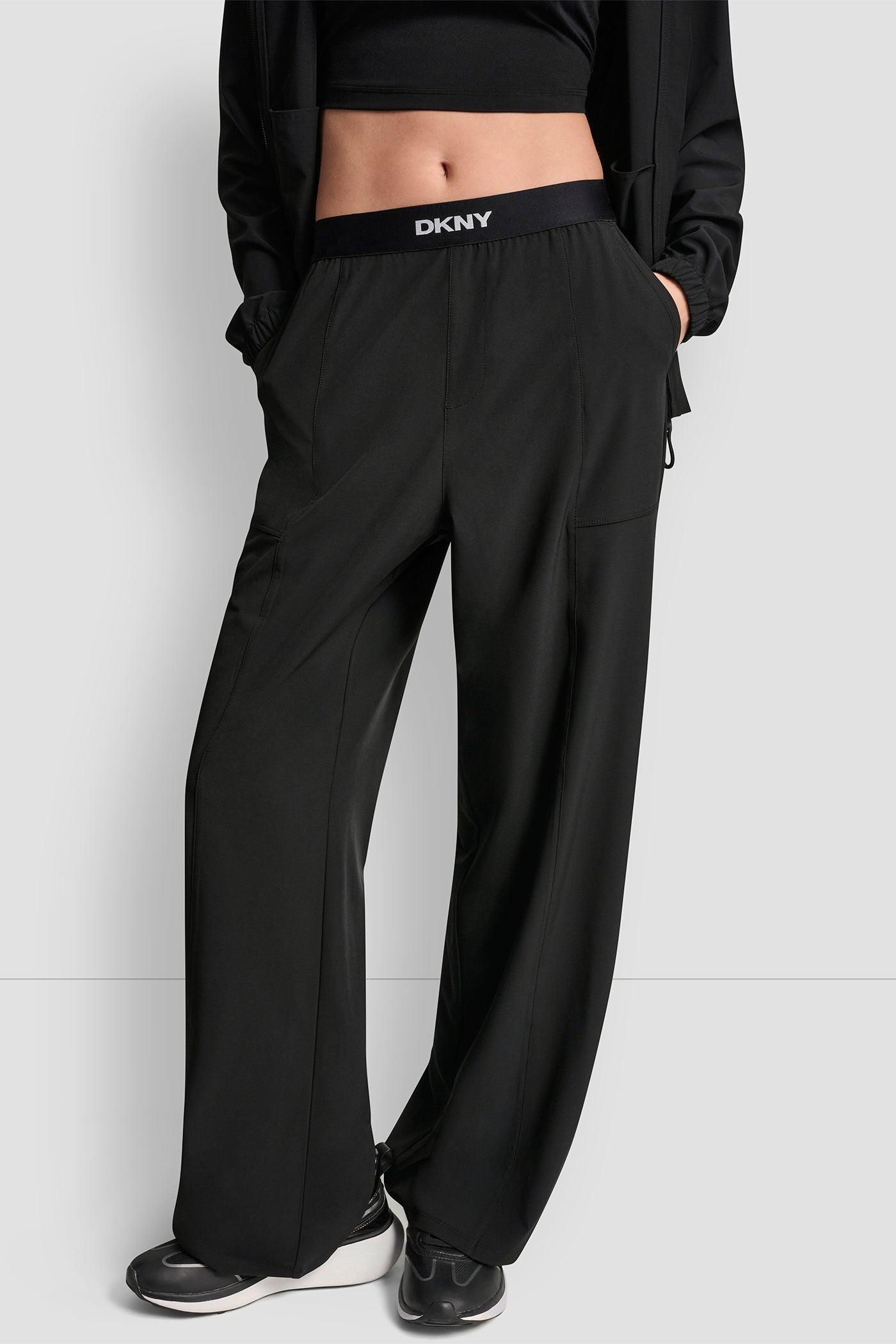 HIGH-RISE LOGO-WAIST WIDE-LEG PANT Product Image