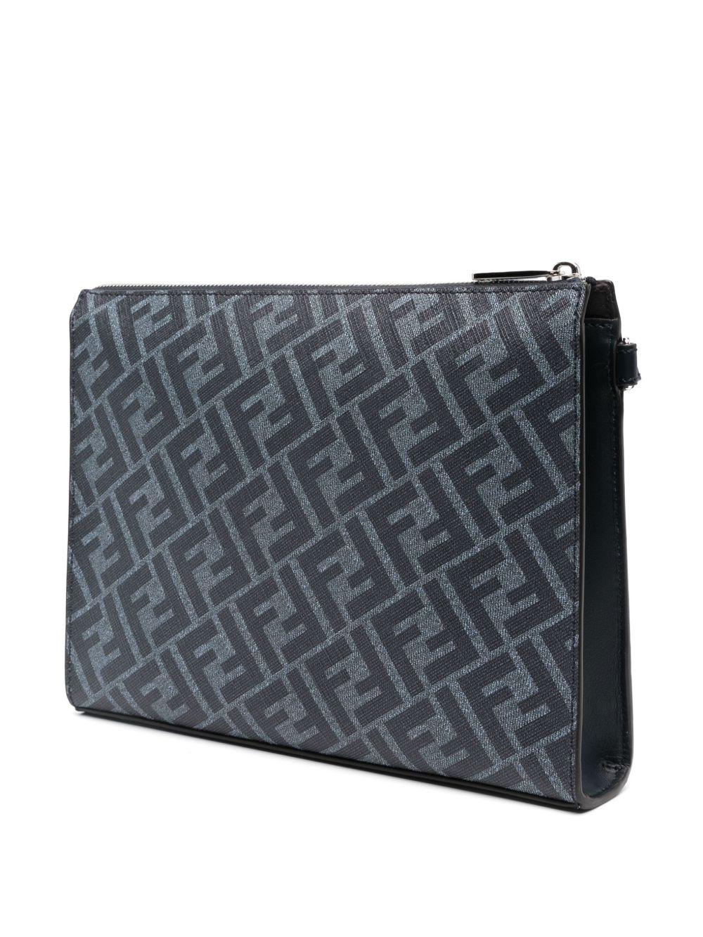 Diagonal leather clutch bag Product Image