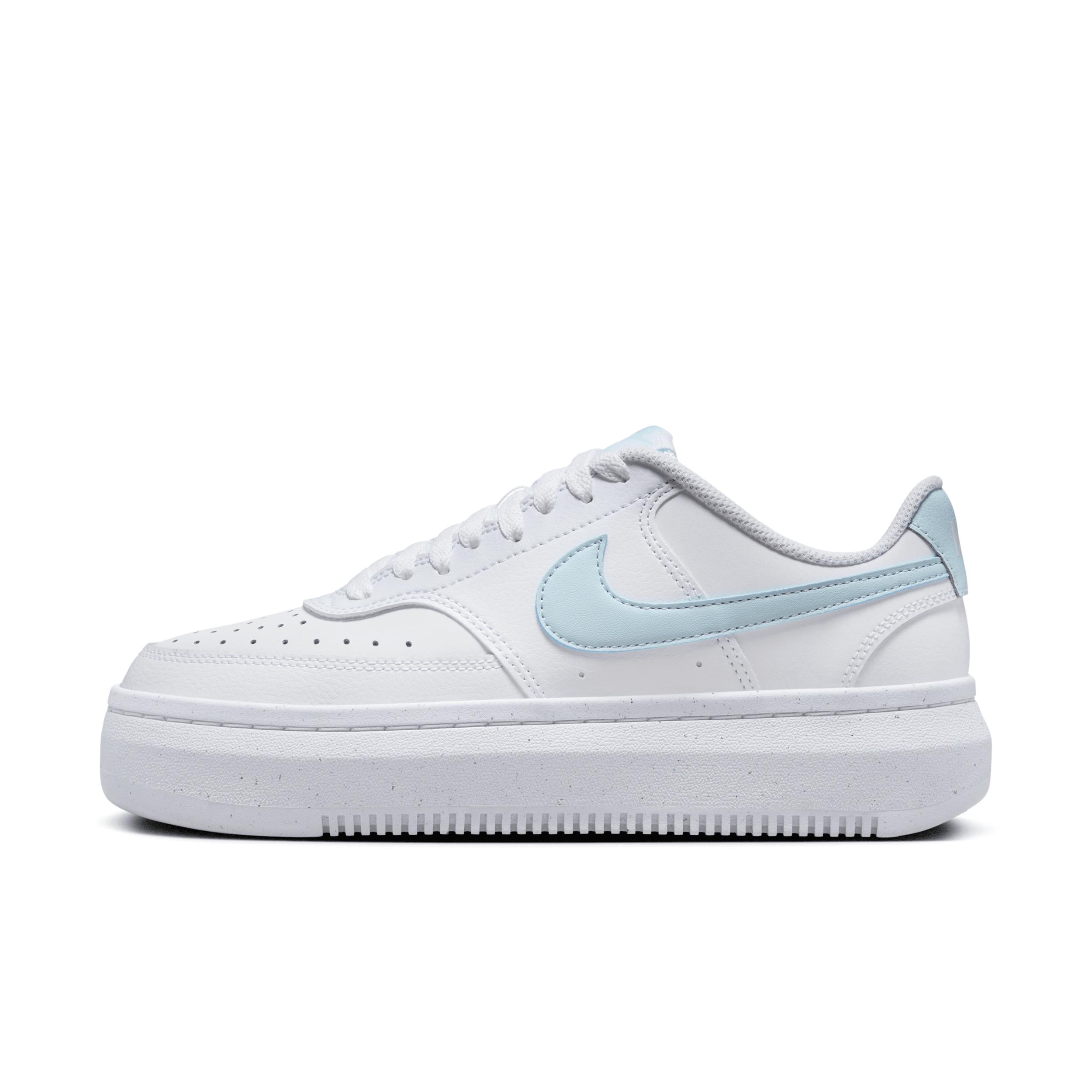 Nike Womens Nike Court Vision Alta - Womens Shoes Glacier Blue/White Product Image