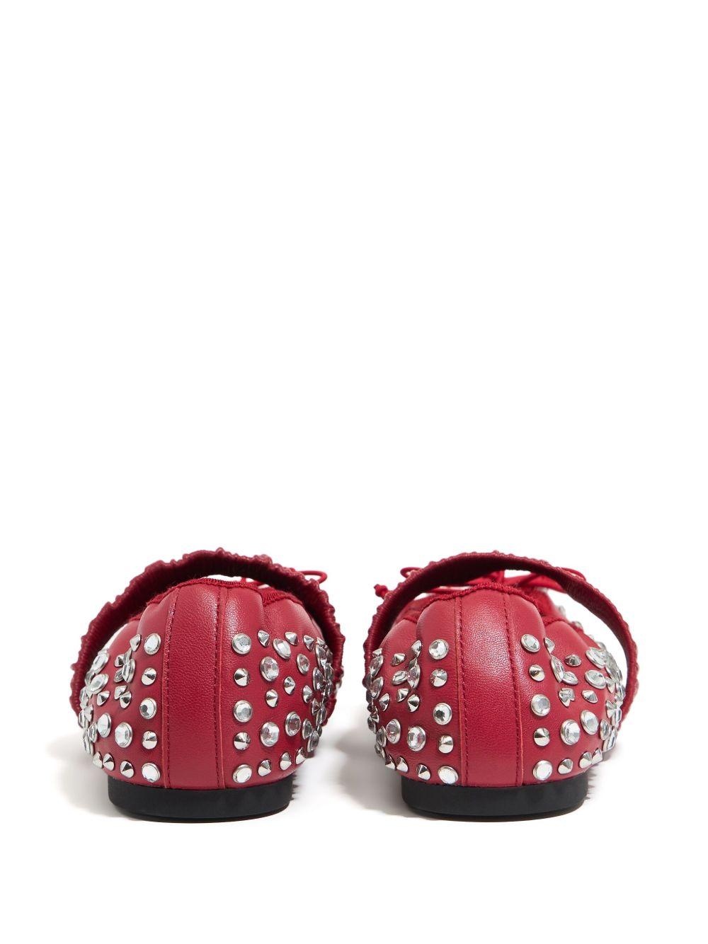 stud-embellished ballerina shoes  Product Image