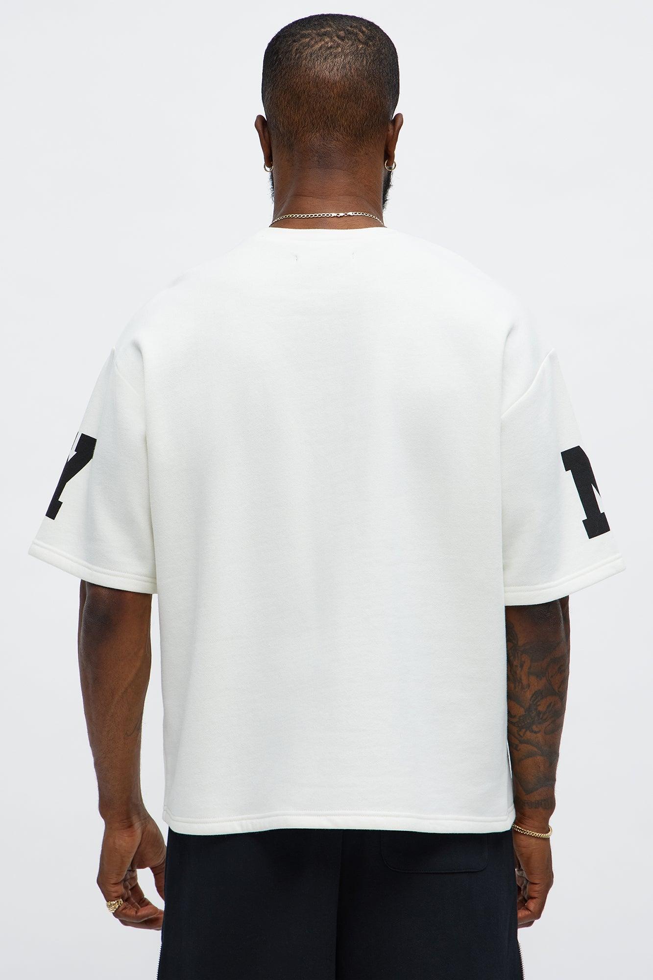 Athletic Oversized Tee - White Male Product Image