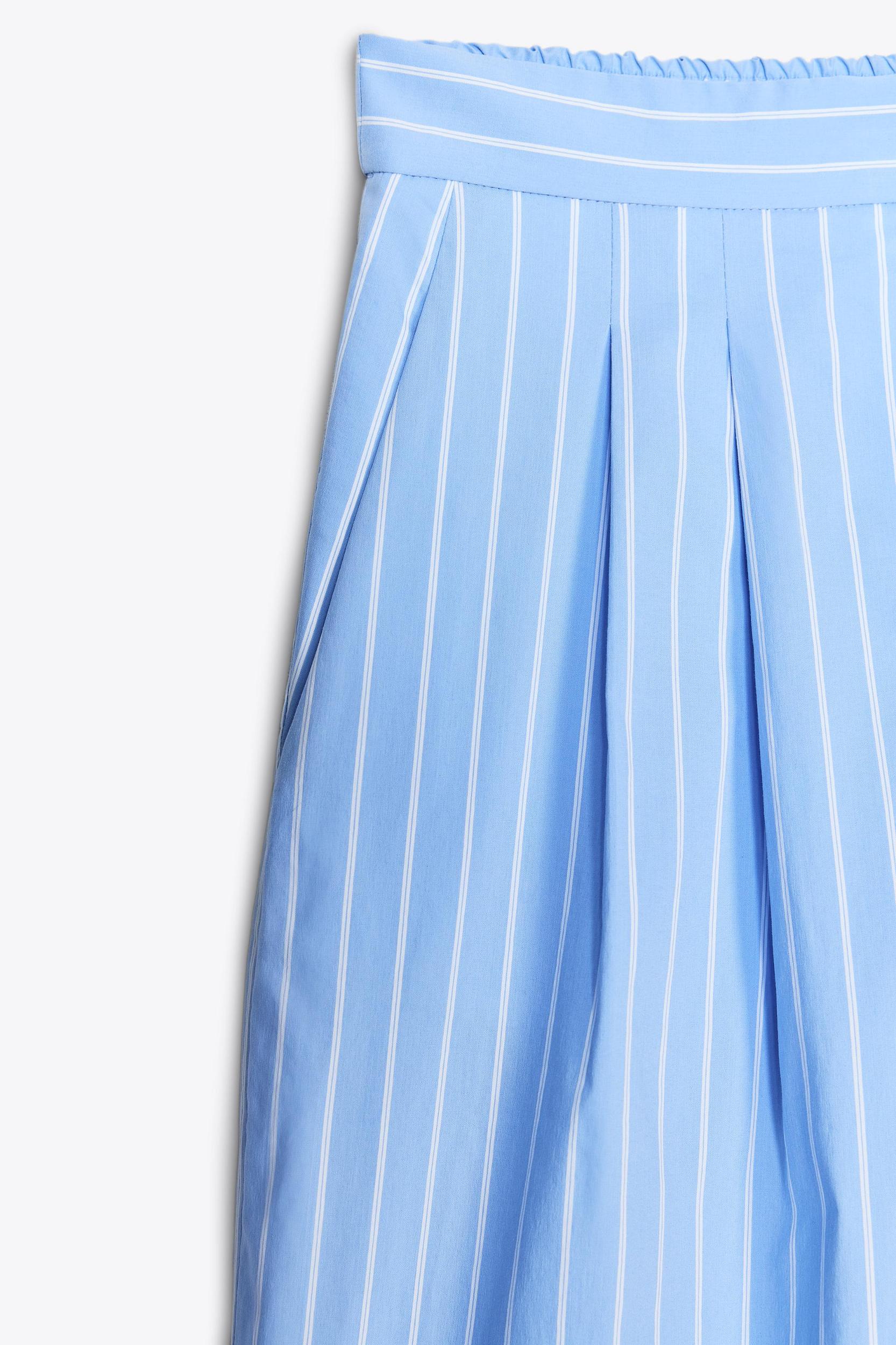 ZW COLLECTION STRIPED PLEATED BERMUDA SHORTS Product Image