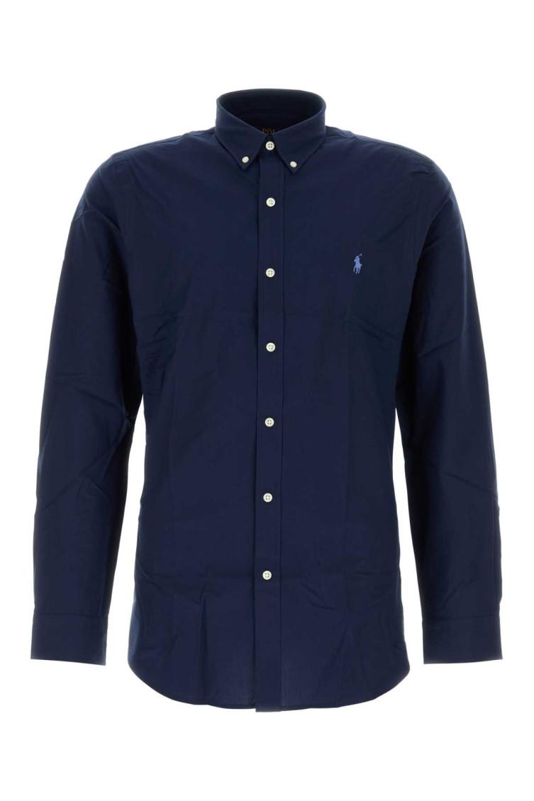 POLO RALPH LAUREN Camicia Bd In Popeline Stretch Slim-fit Shirt In Blue Product Image