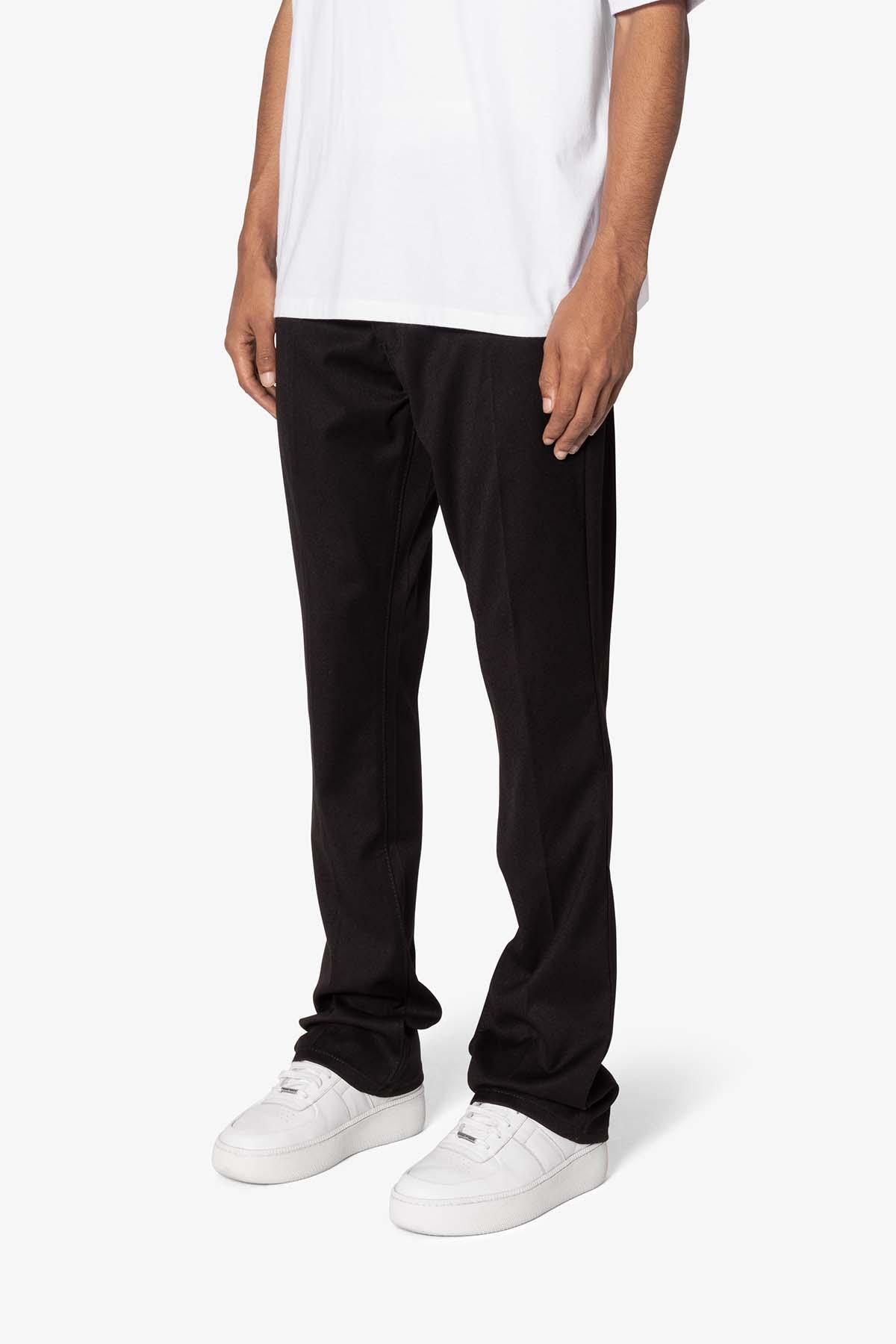 Front Pleat Flare Denim - Black Product Image