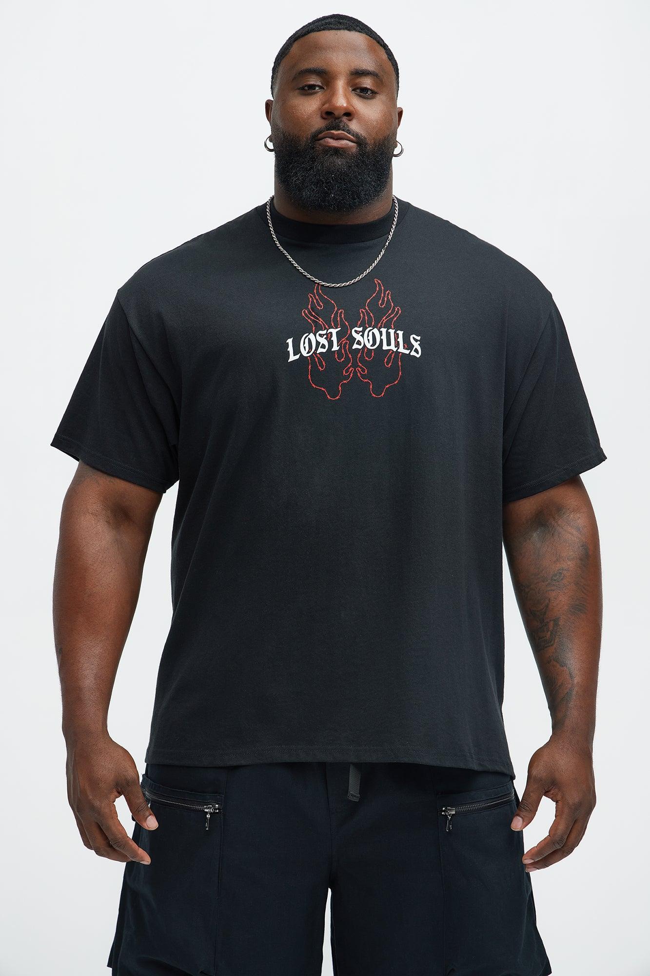 Lost Souls Find Grace Short Sleeve Tee - Black Product Image