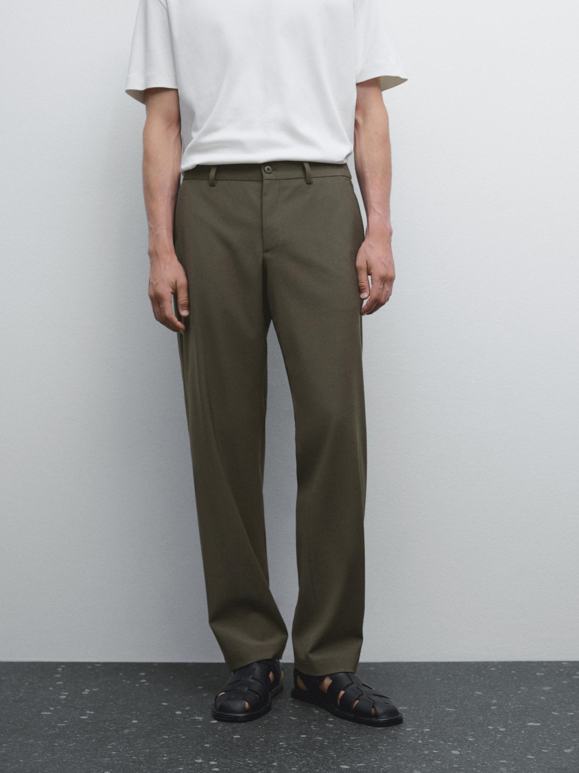 Total look wool blend trousers Product Image