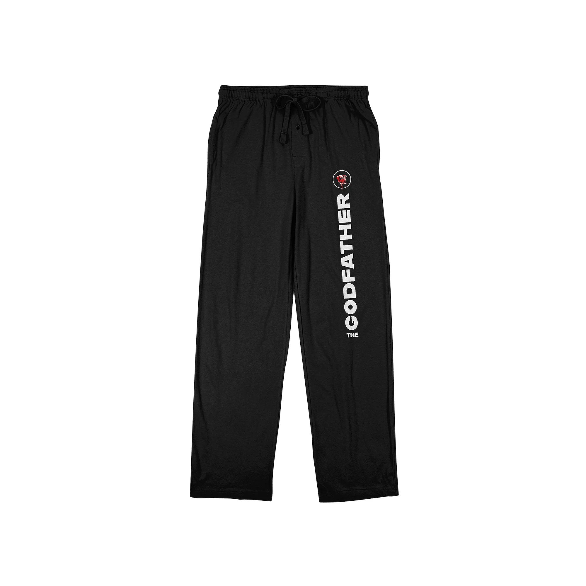 Men's The Godfather Rose Pajama Pants, Size: XXL, Black Product Image