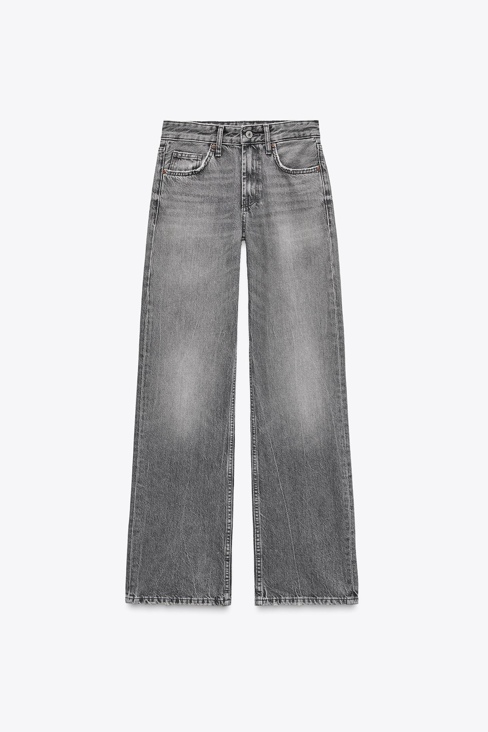 FULL LENGTH TRF MID-RISE WIDE LEG JEANS Product Image