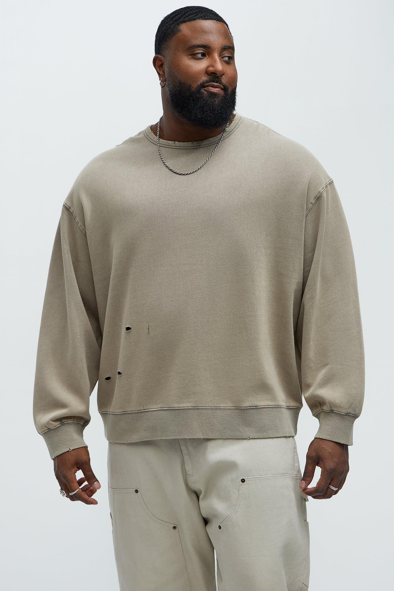 Perrie Crewneck Sweatshirt - Taupe Product Image