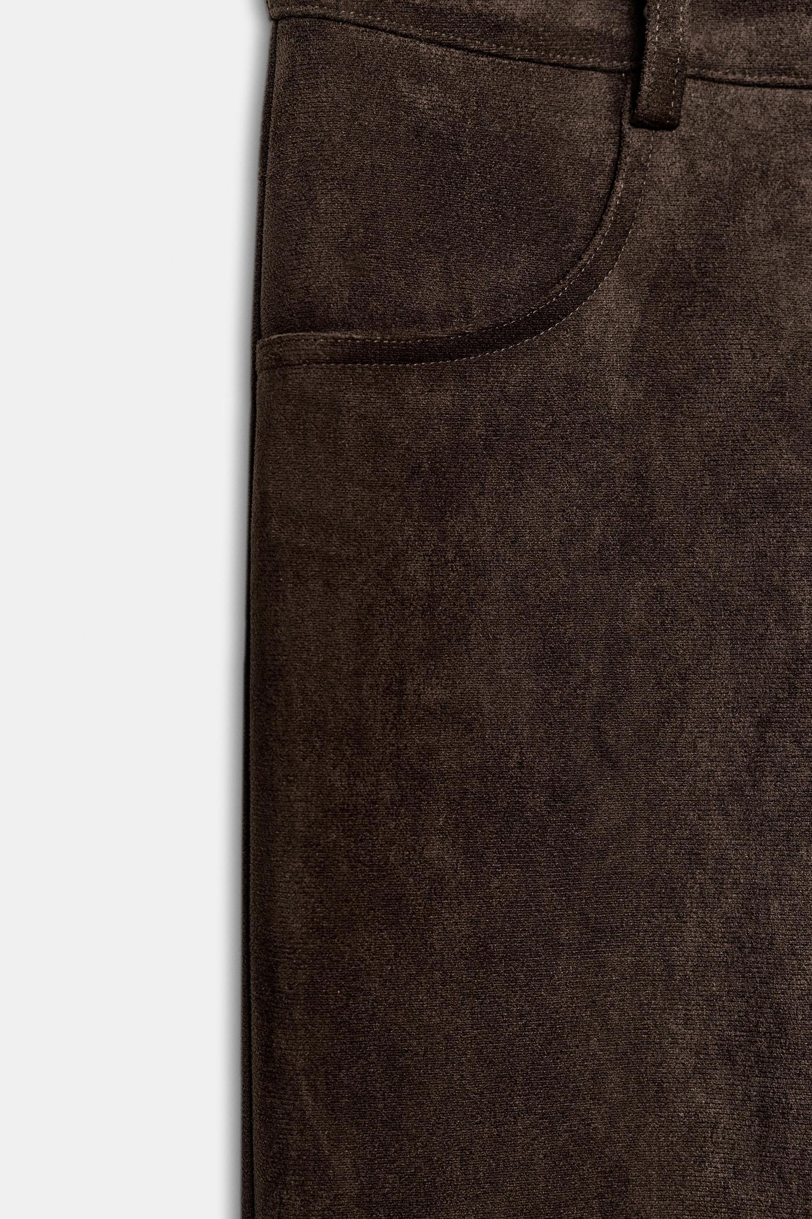 FAUX SUEDE PANTS Product Image