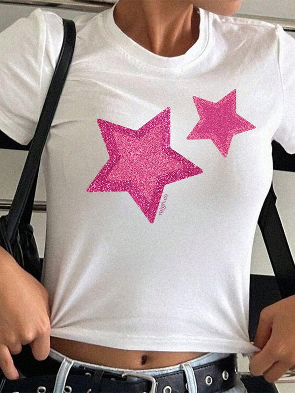 Star Print Short Sleeve Tee Product Image