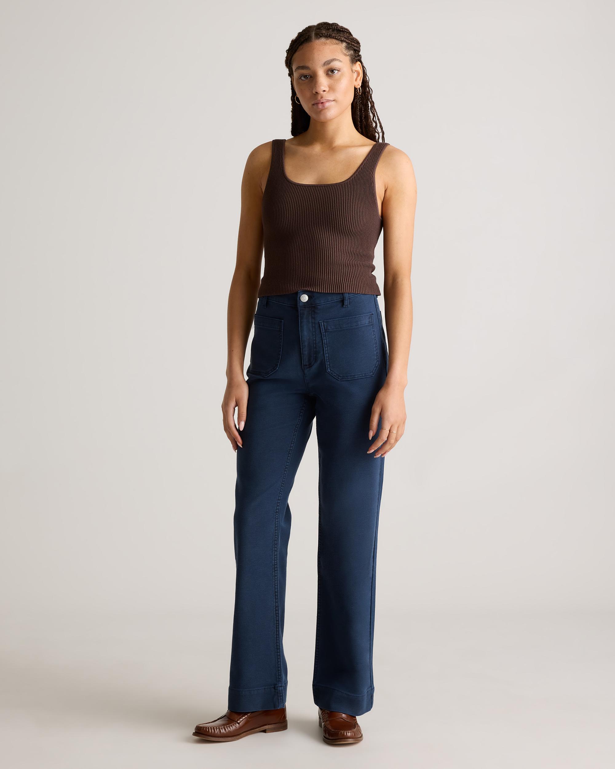 Quince | Women's French Terry Wide Leg Pants Cotton Product Image