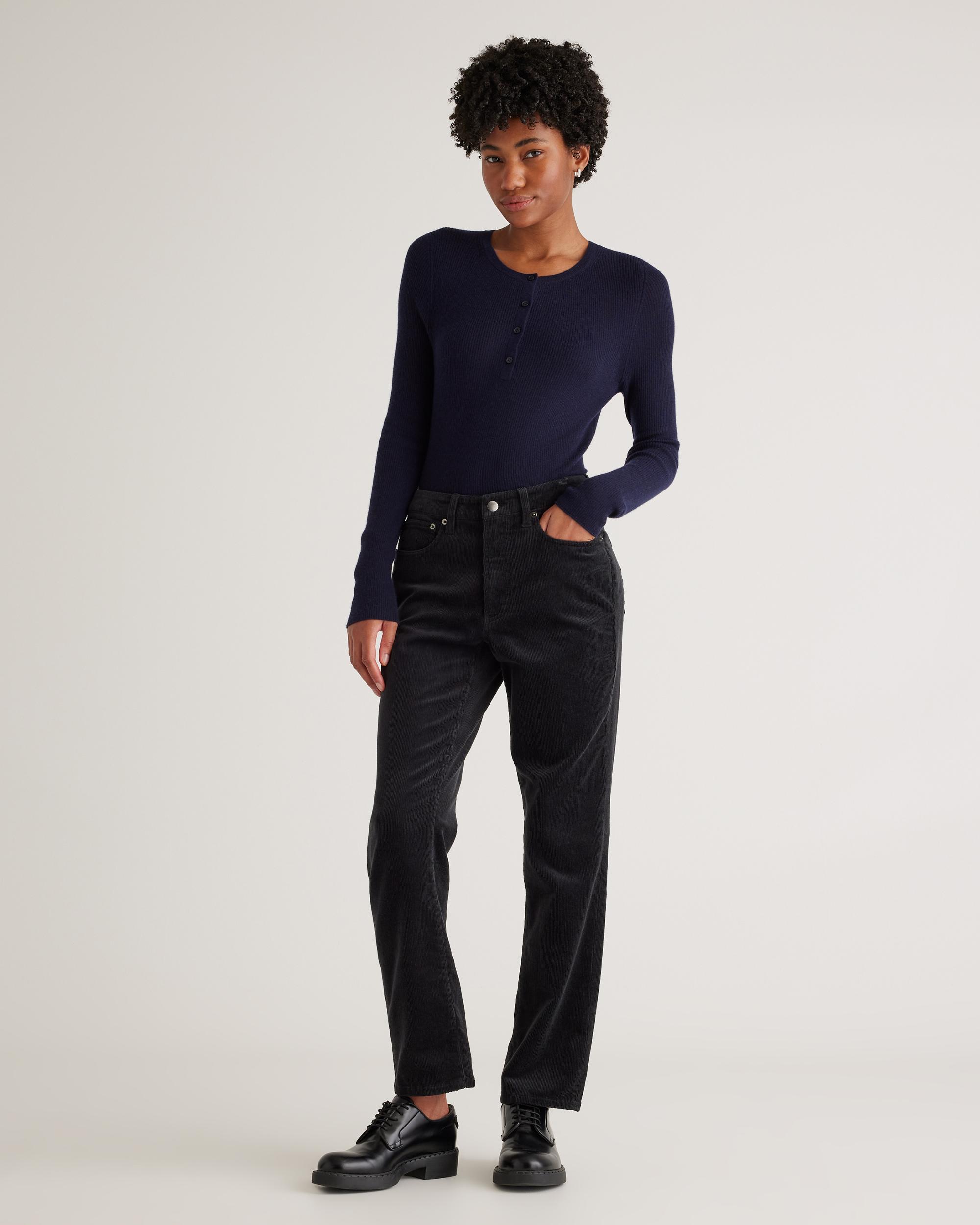 Quince | Women's Organic Stretch Corduroy Straight Leg Pants Organic Cotton Product Image