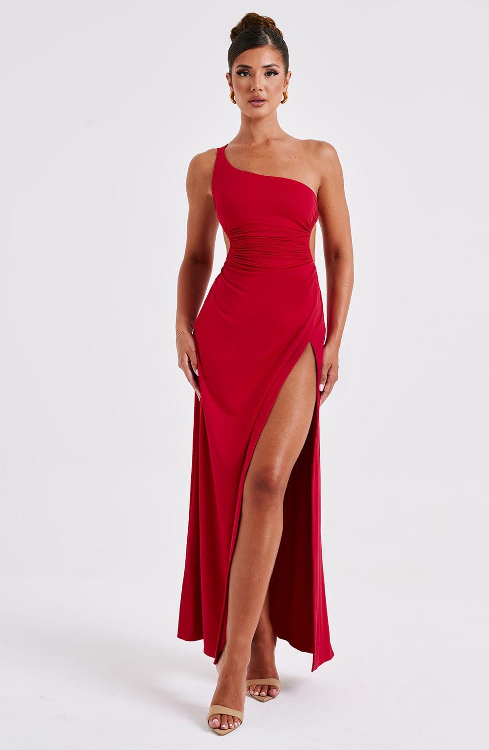 Alecia Maxi Dress - Red Product Image