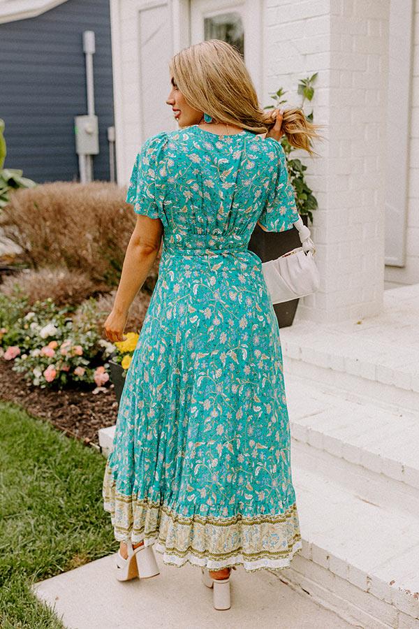 Summer Evening Breeze Floral Wrap Dress Product Image