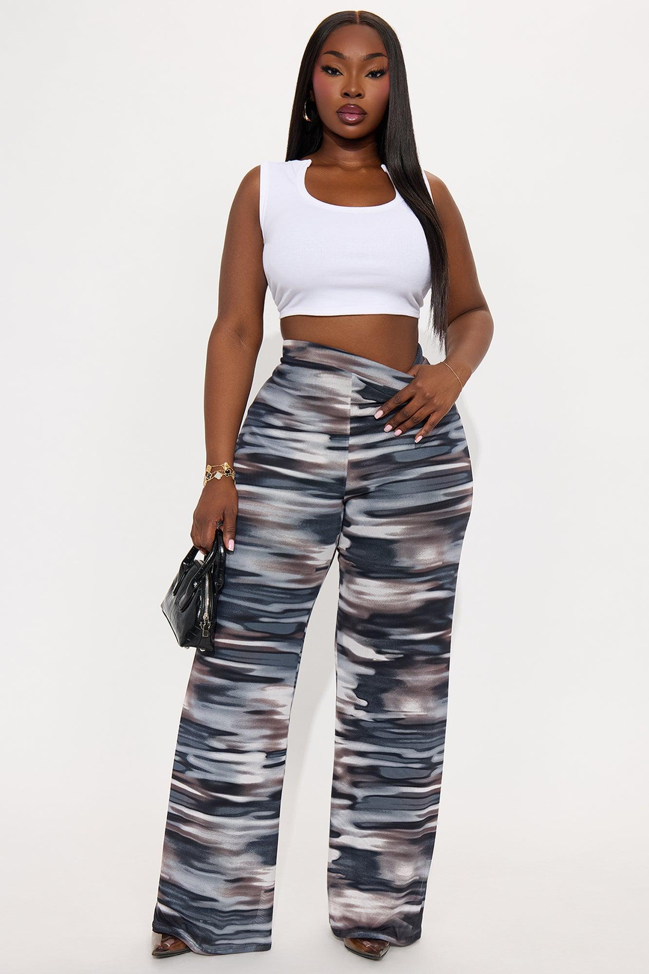 Indie Abstract Mesh Pant 33″ - Blue/combo Female Product Image