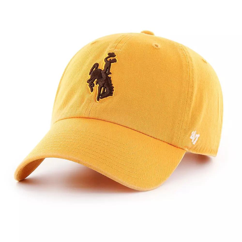 Men's '47 Gold Wyoming Cowboys Clean Up Adjustable Hat, Wyo Gold Product Image
