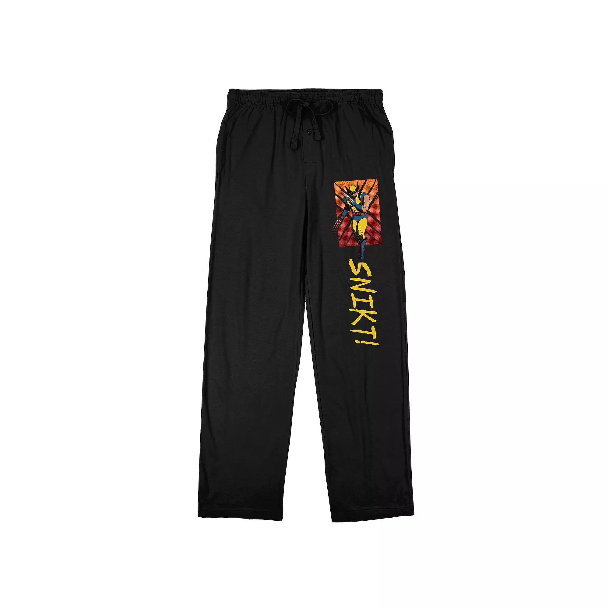Men's X-Men '97 Wolverine Sleep Pants, Size: Large, Black Product Image