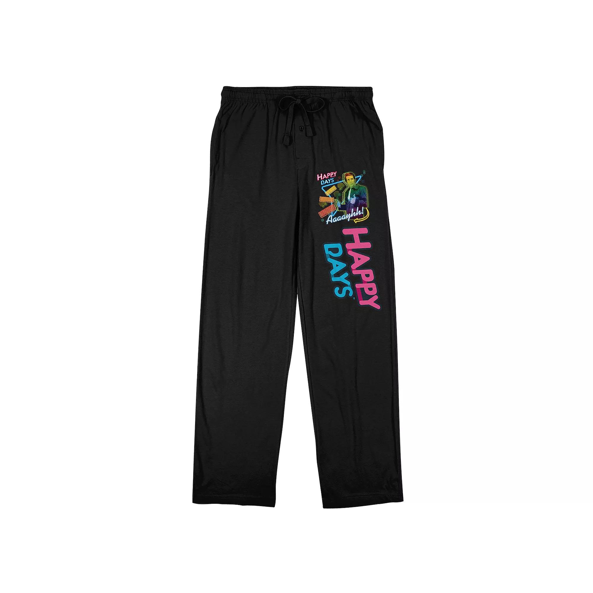 Men's Happy Days Characters Pajama Pants,  Product Image