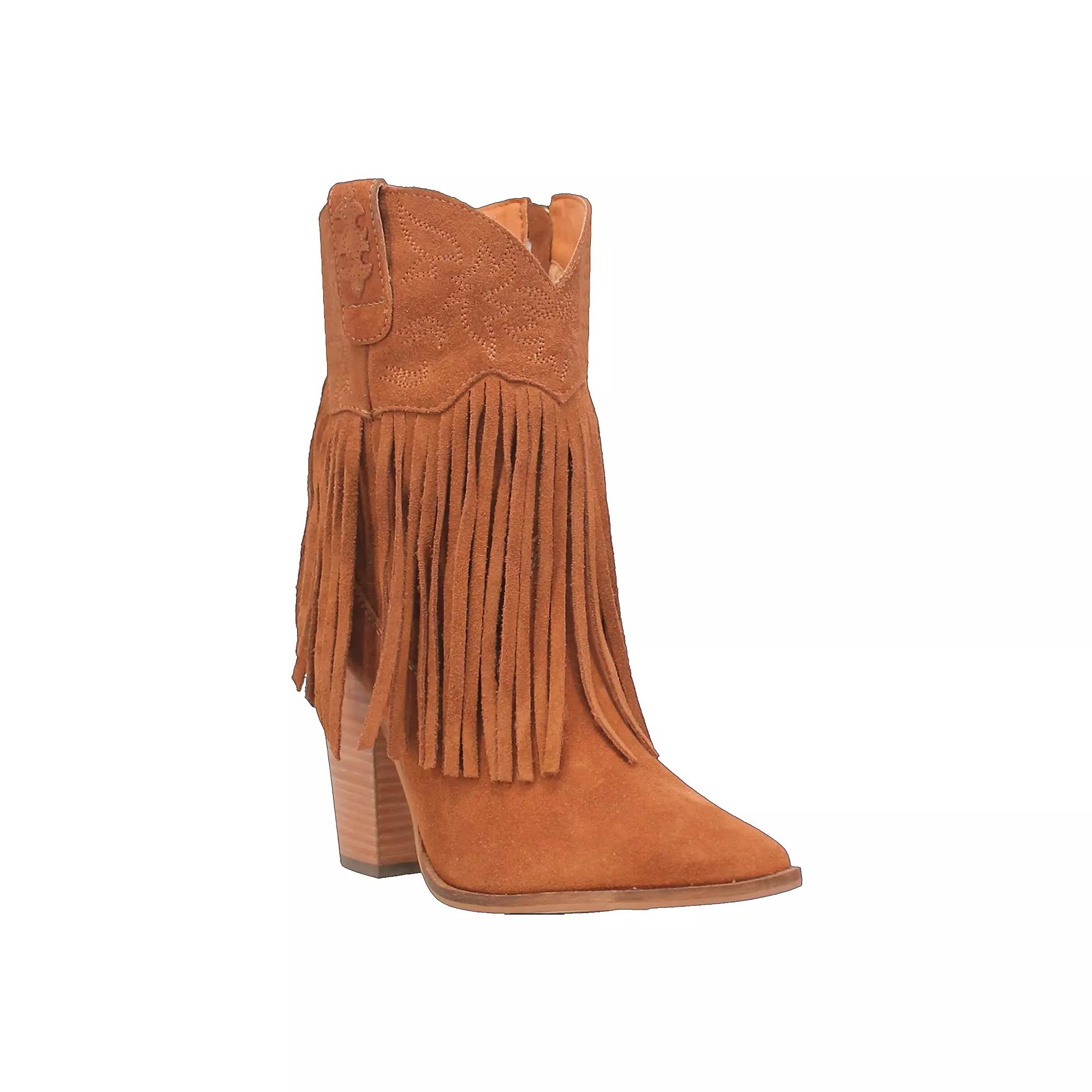 Dingo Crazy Train Women's Ankle Boots, Size: 8.5, Camel Product Image