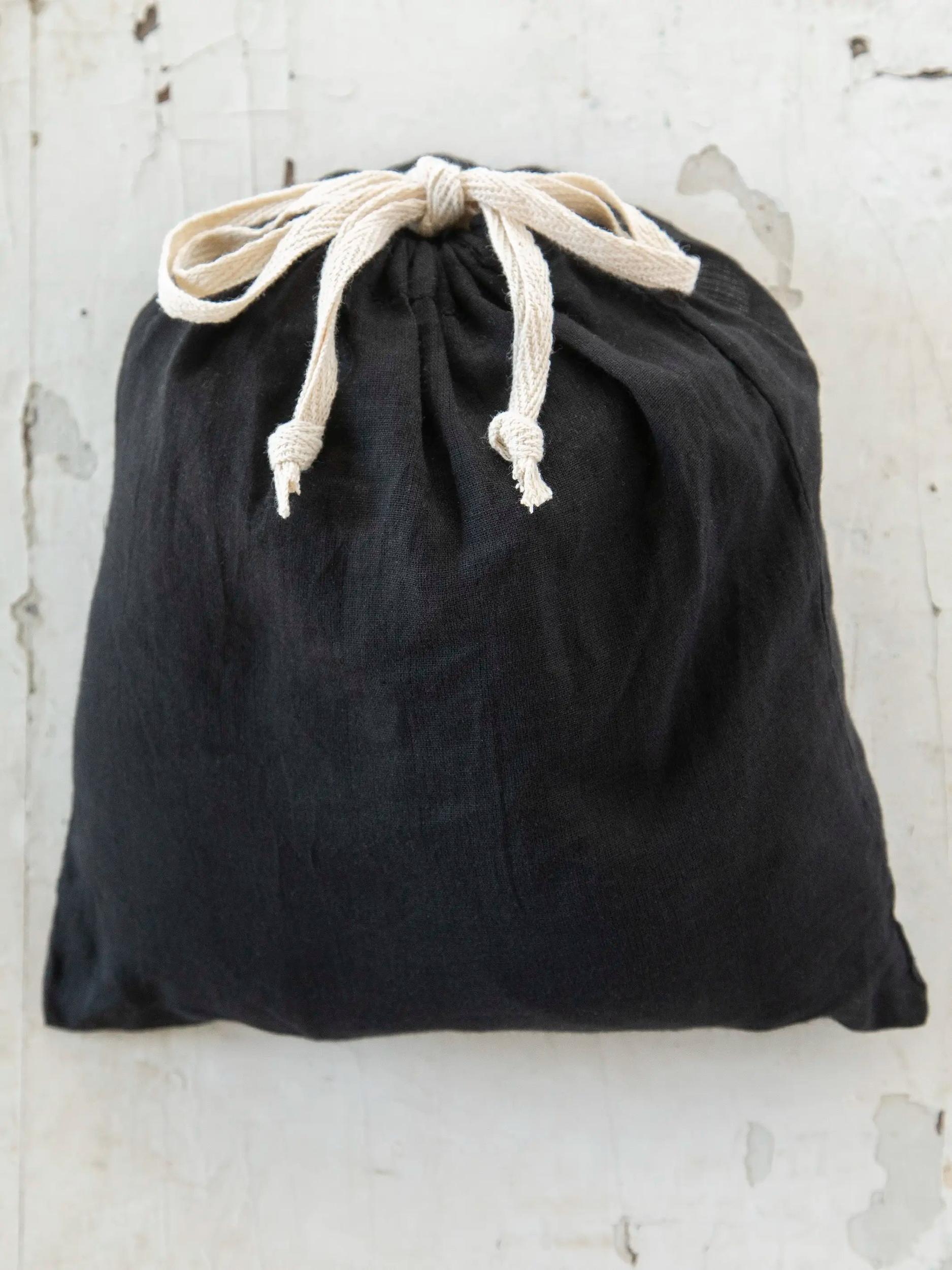 Cotton Tunic-In-A-Bag - Black Product Image