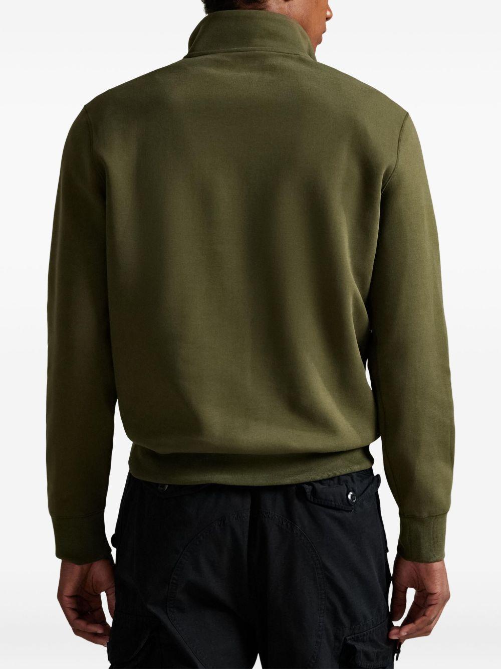 half-zip double-knit sweatshirt  Product Image