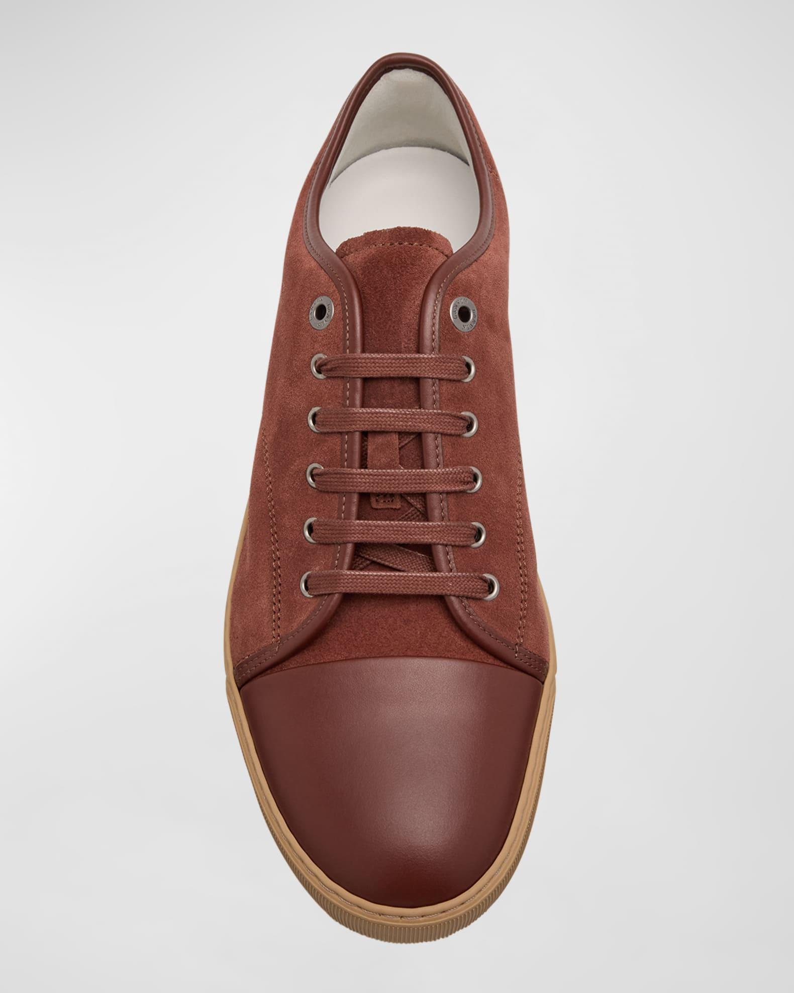 Men's Matte Cap-Toe Low-Top Sneakers Product Image