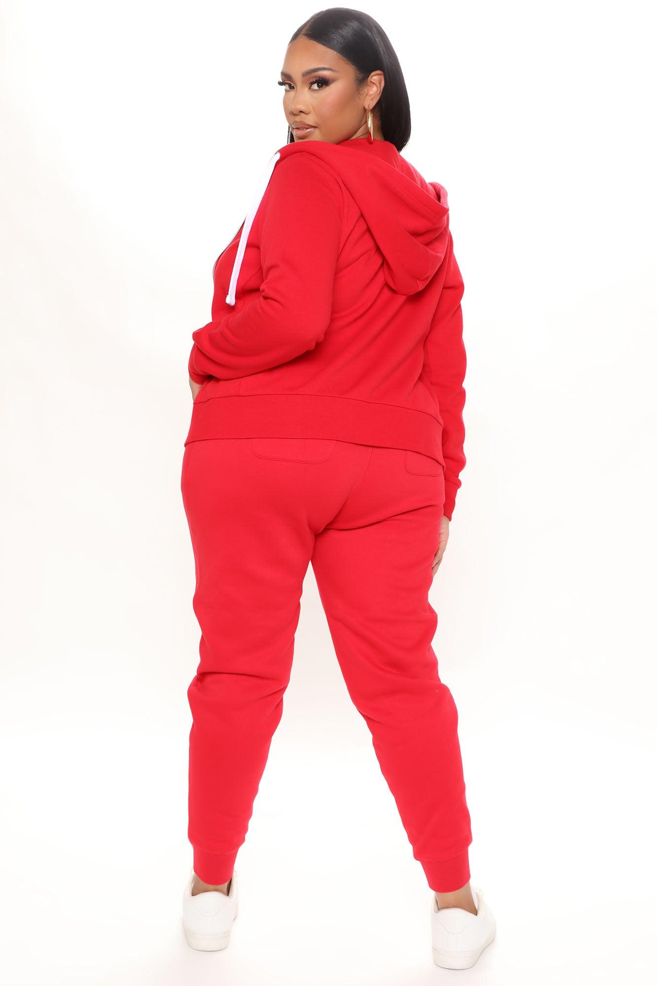 Relaxed Vibe Joggers - Red Product Image