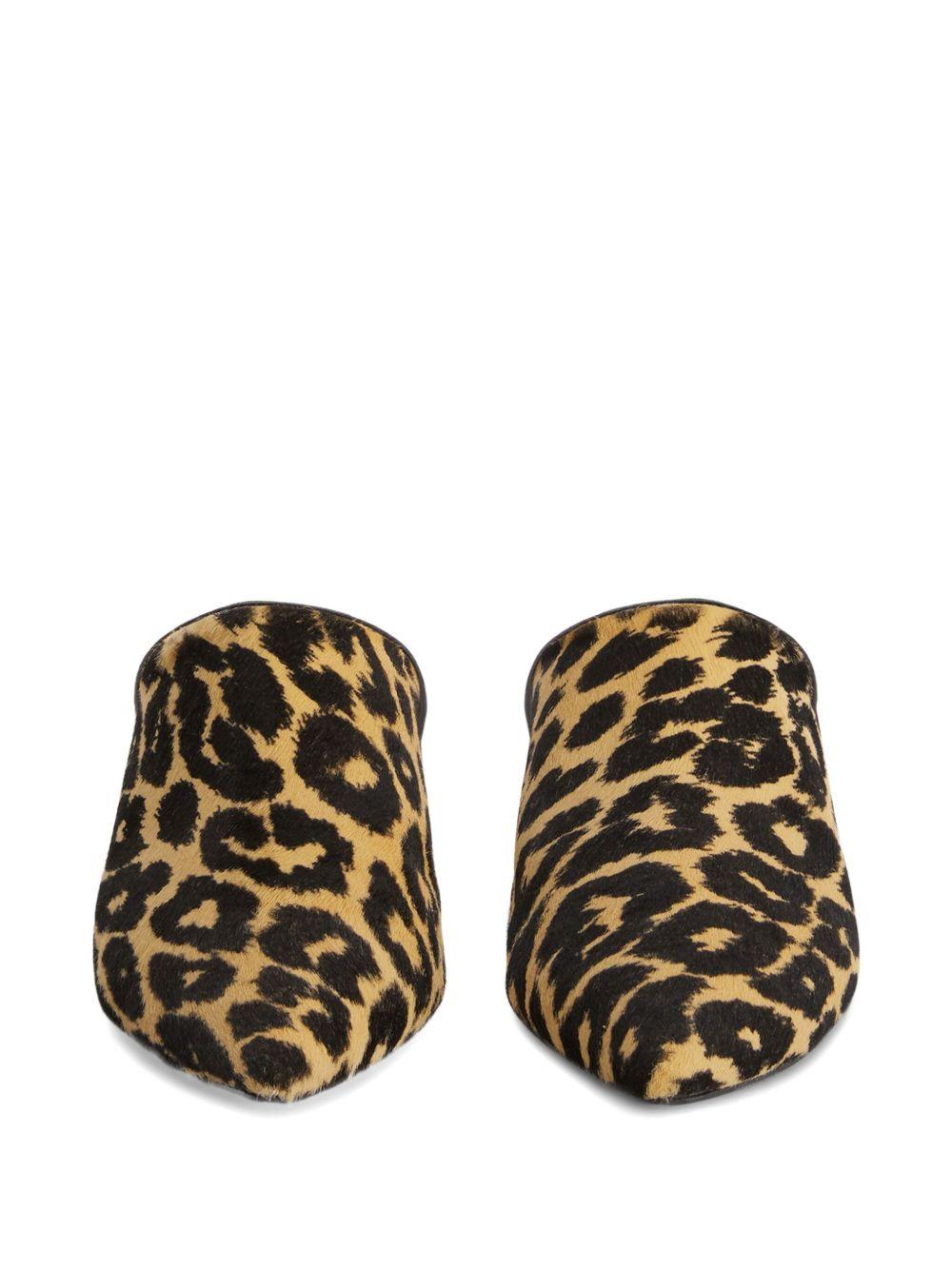 leopard-print mules Product Image