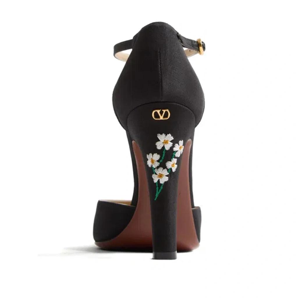 VALENTINO GARAVANI Black Fabric Hi Dolly Pumps Product Image