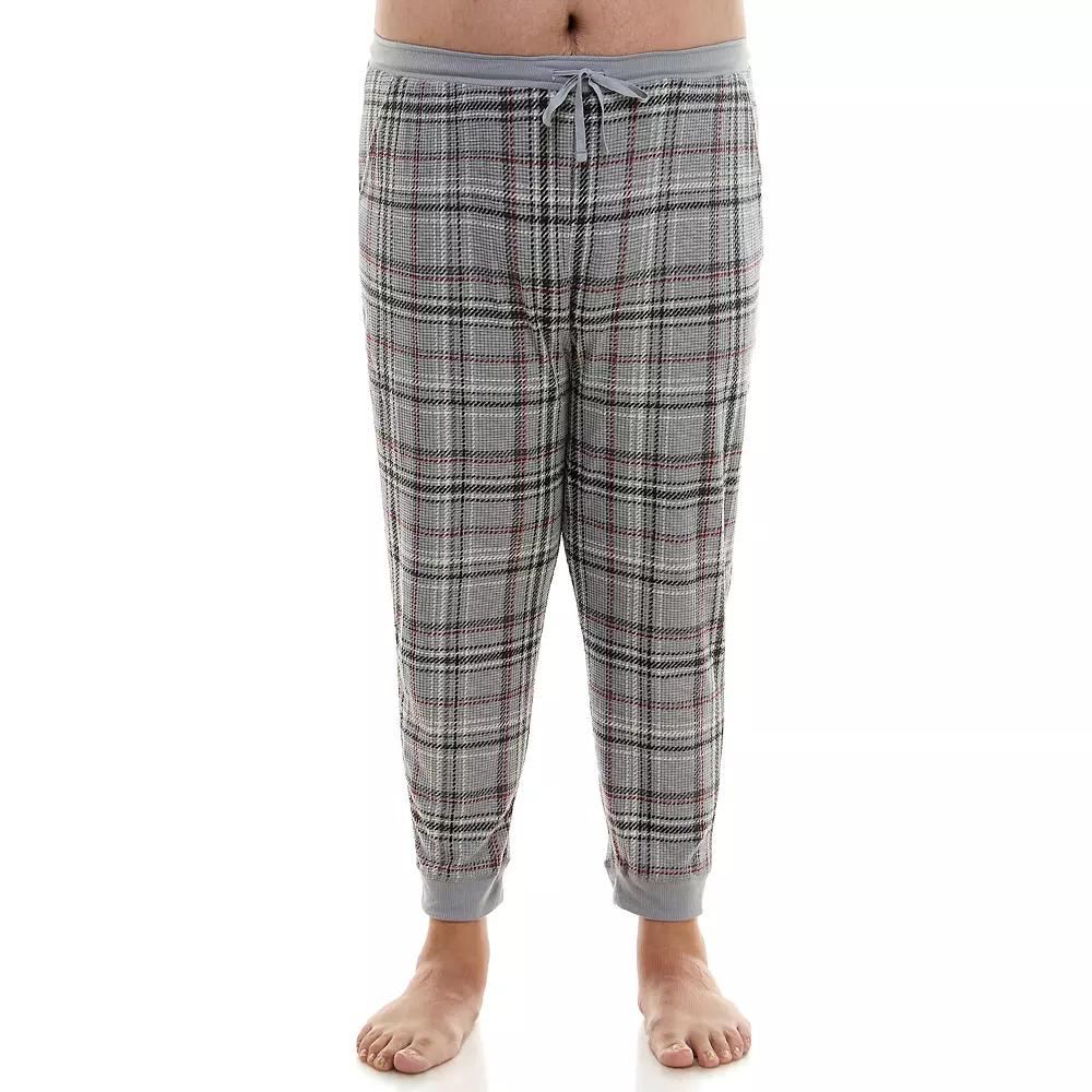 Big & Tall Sonoma Goods For Life® Supersoft Waffle Banded Bottom Pajama Pants, Men's, Size: 3XL Tall, Dina Plaid Product Image