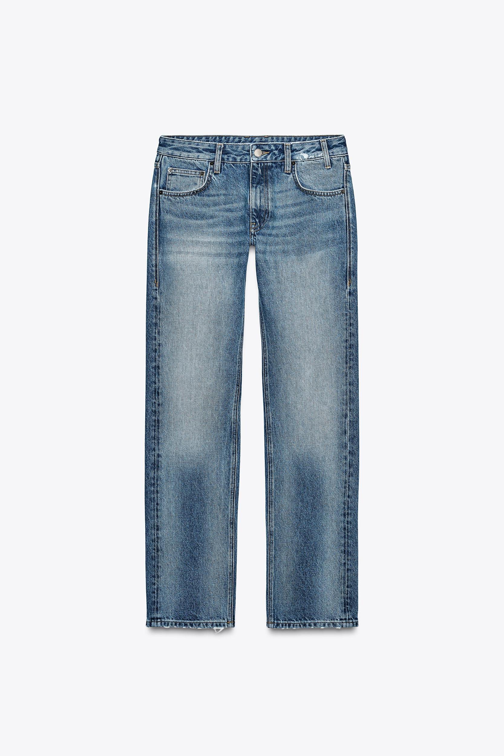 STRAIGHT CUT MID RISE JEANS ZW COLLECTION Product Image