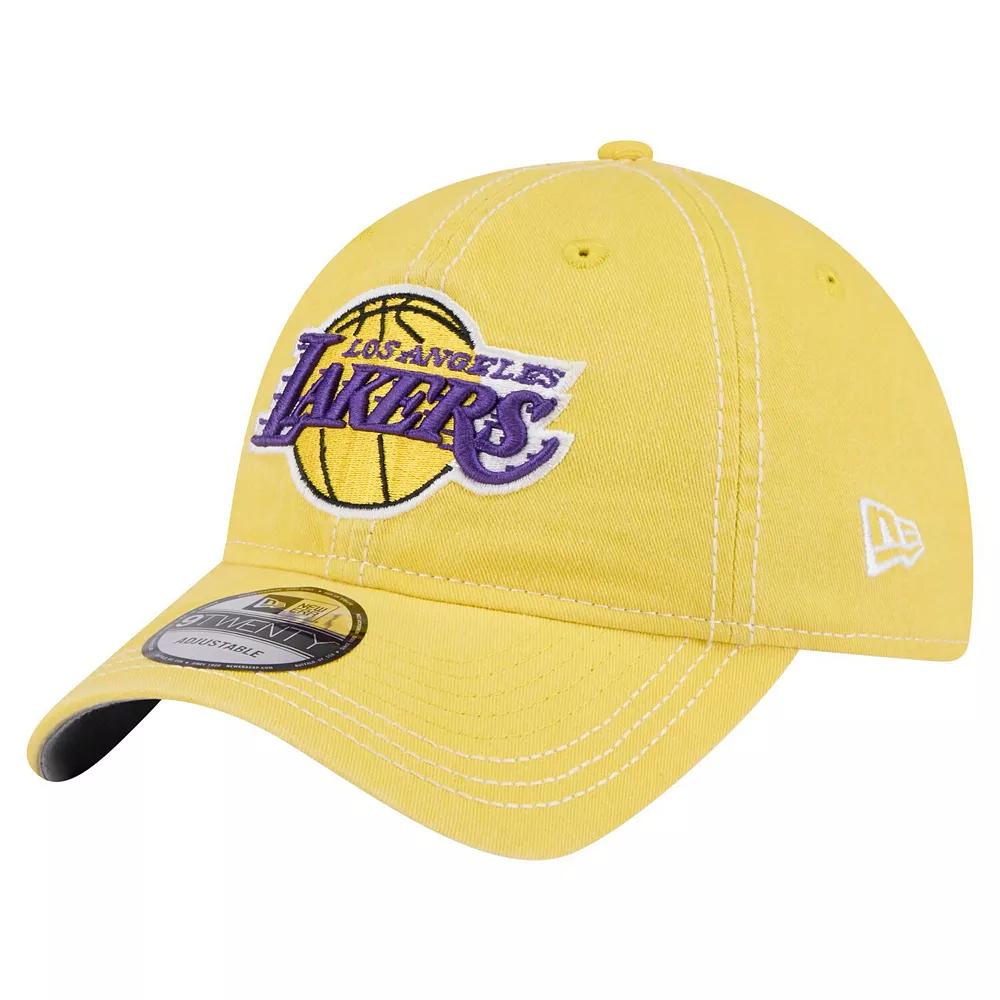 Mens New Era Los Angeles Lakers Pigment Dyed 9TWENTY Adjustable Hat Product Image