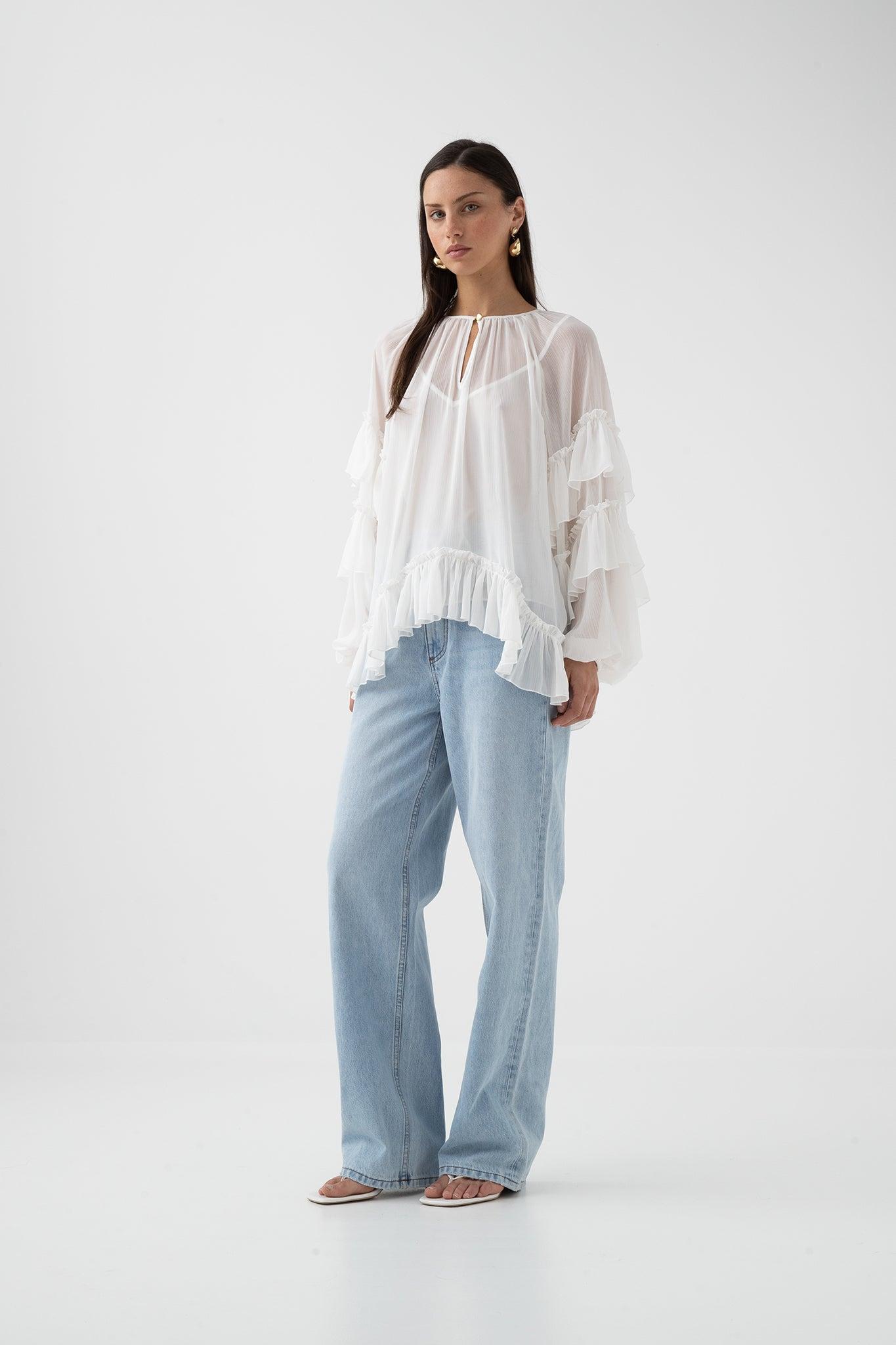 Mina Blouse-IVORY / 6 Product Image