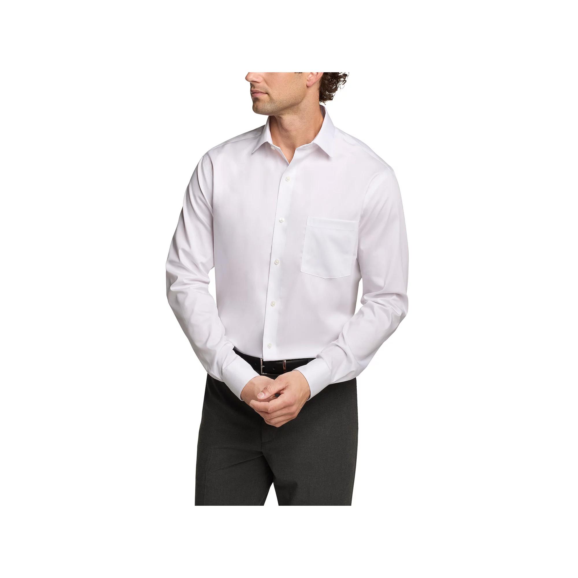 Men's Van Heusen Regular-Fit Ultra Wrinkle Free Dress Shirt, Size: XL-36/37, White Product Image
