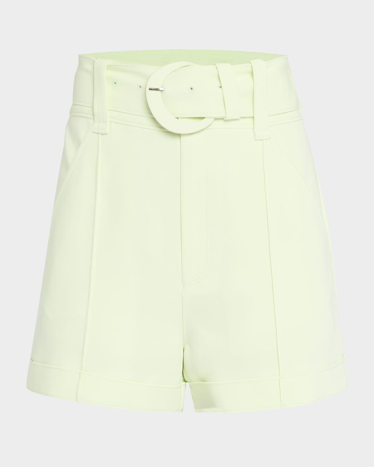 Womens Aldi Belted High-Waisted Shorts Product Image