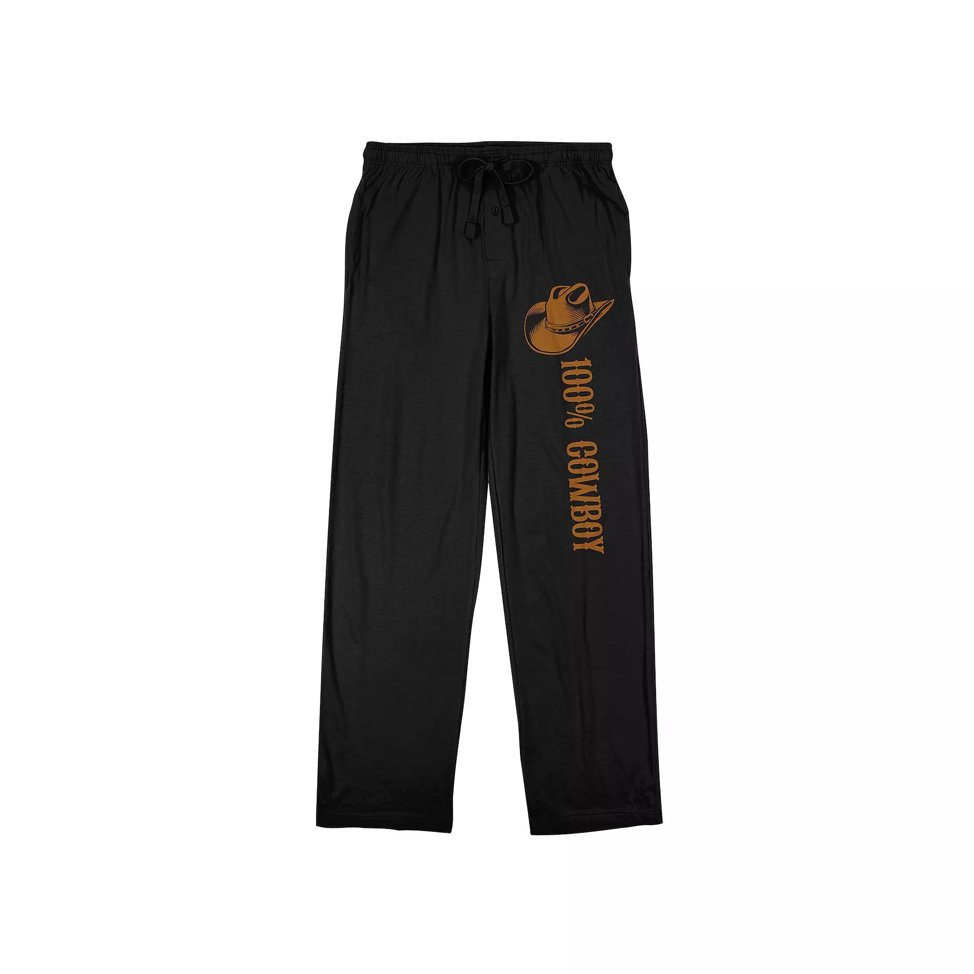 Men's Cowboy Pajama Pants, Size: XL, Black Product Image