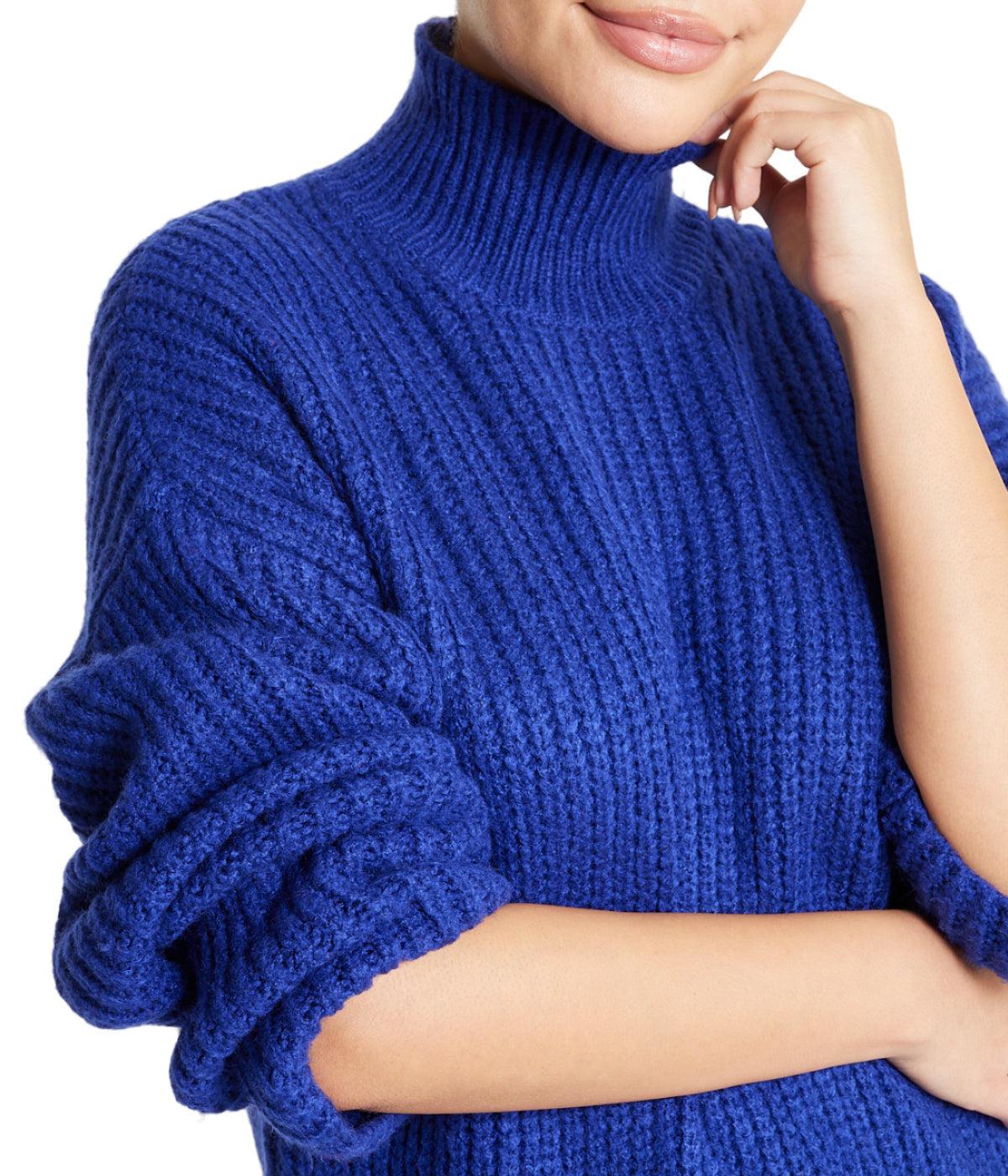 Turtleneck Funnel Sweater Dress Product Image