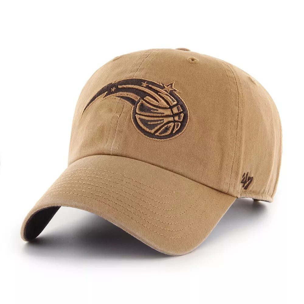 Men's '47 Tan Orlando Magic Ballpark Clean Up Adjustable Hat, Mag Team Product Image