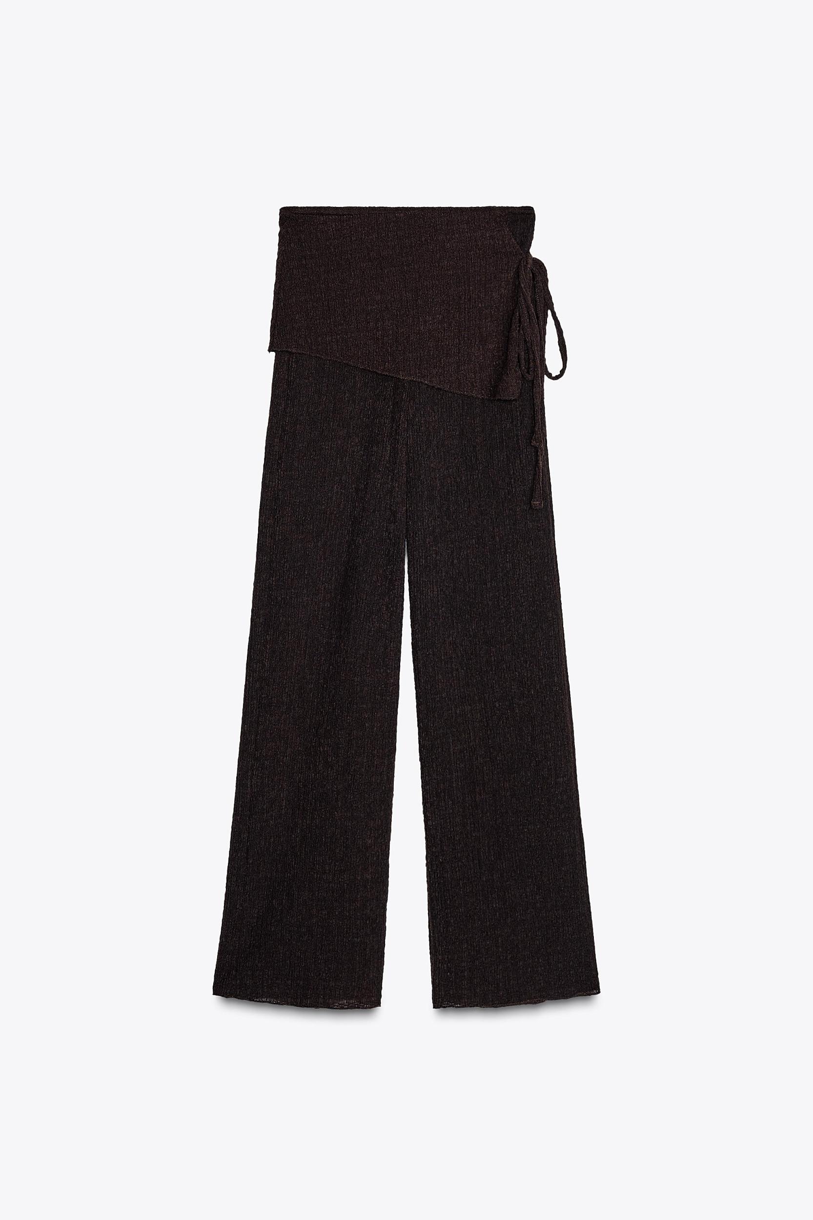 TEXTURED TIE SARONG PANTS Product Image