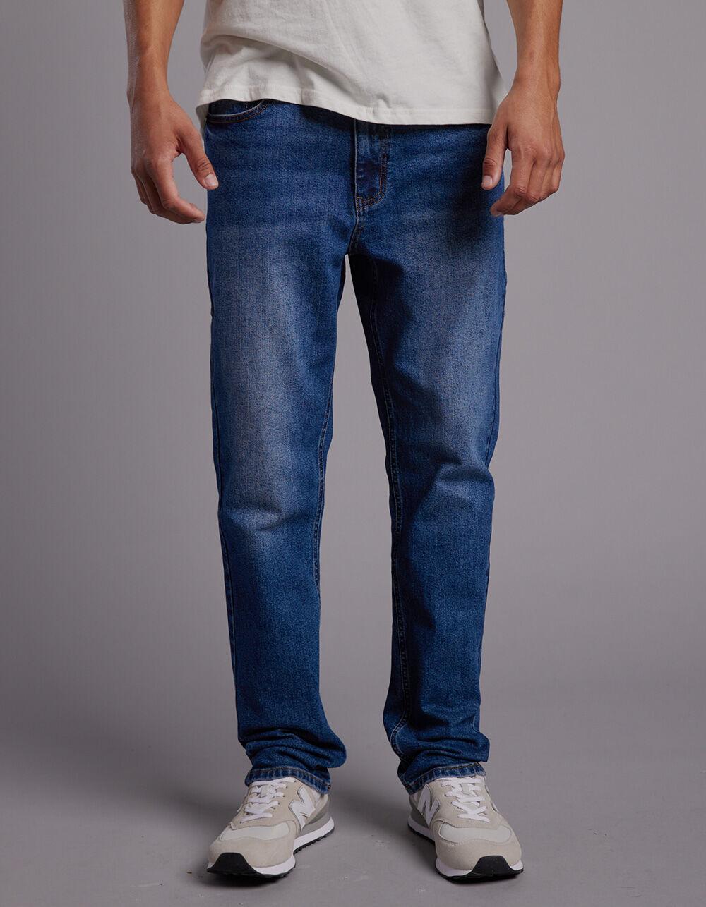 RSQ Mens Relaxed Taper Jeans - Dark Wash Product Image