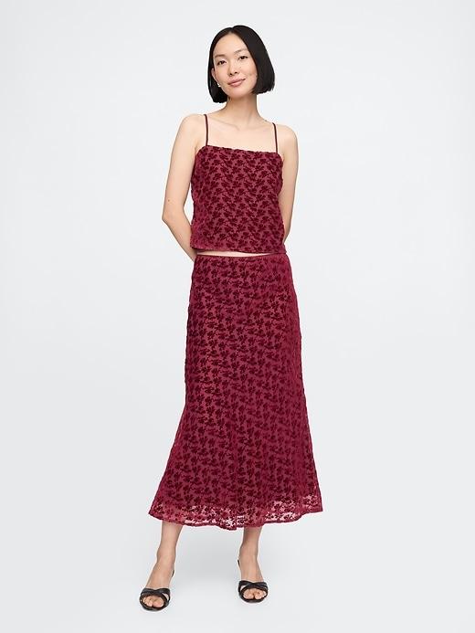 Burnout Velvet Cropped Cami Product Image