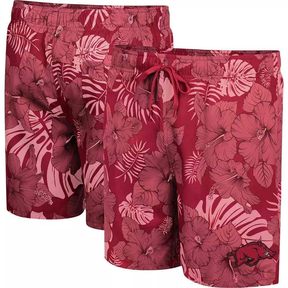 Men's Colosseum Cardinal Arkansas Razorbacks The Dude Swim Shorts,  Product Image