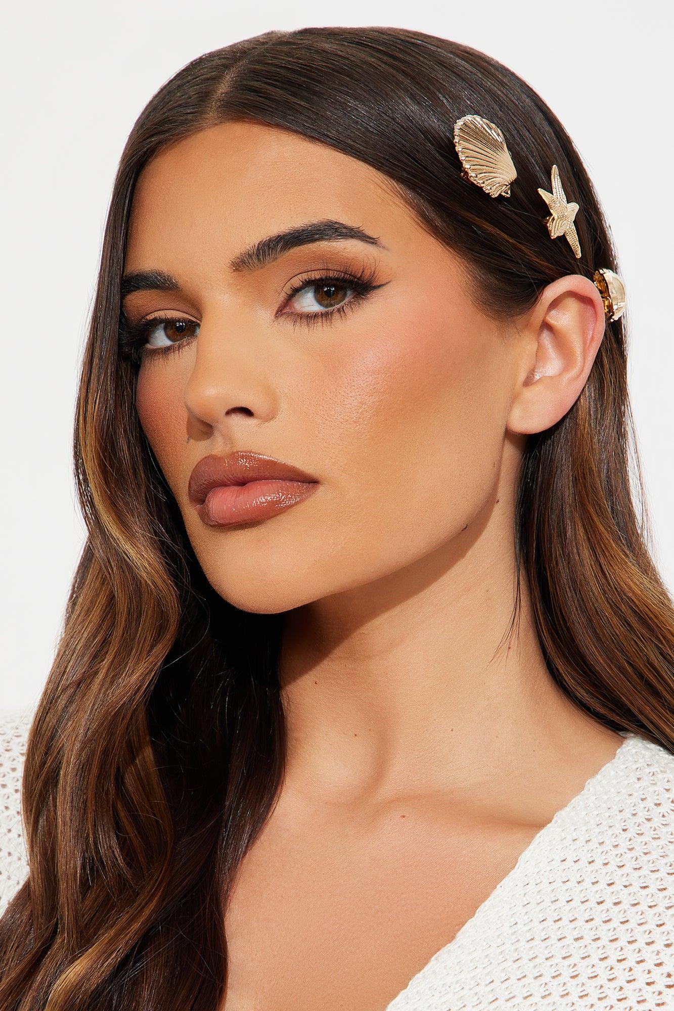 Shells By The Shore 6 Piece Hair Clip Set - Gold Product Image