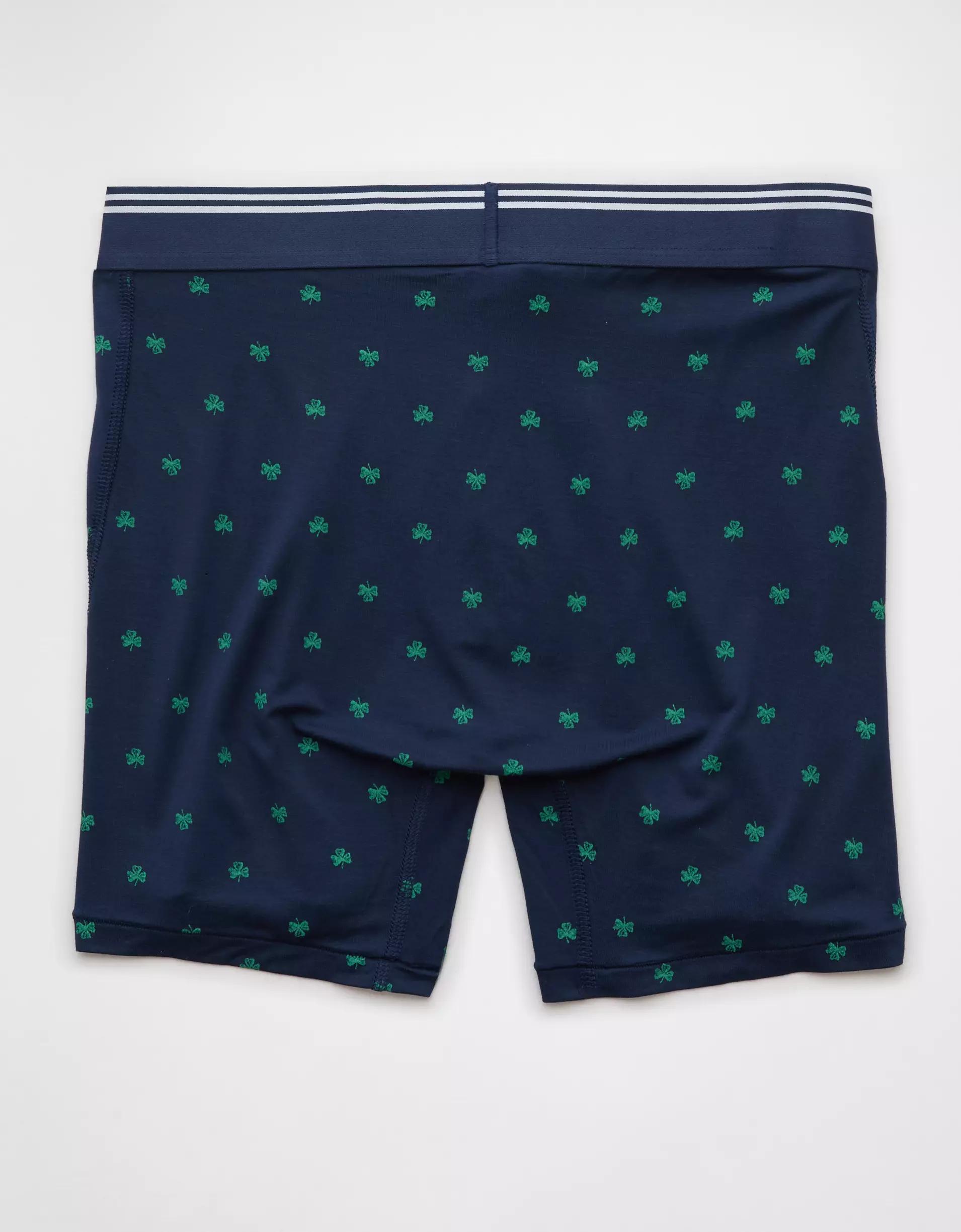 AEO Men's St. Patrick's Day Clovers 6" Ultra Soft Boxer Brief Product Image