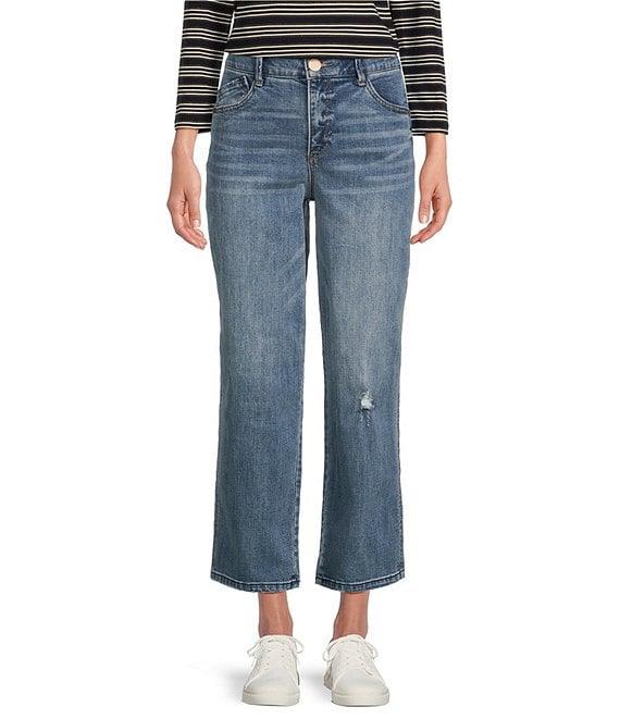 Democracy #double;Ab#double;solution® Sky Rise Relaxed Straight Leg Cropped Jeans Product Image