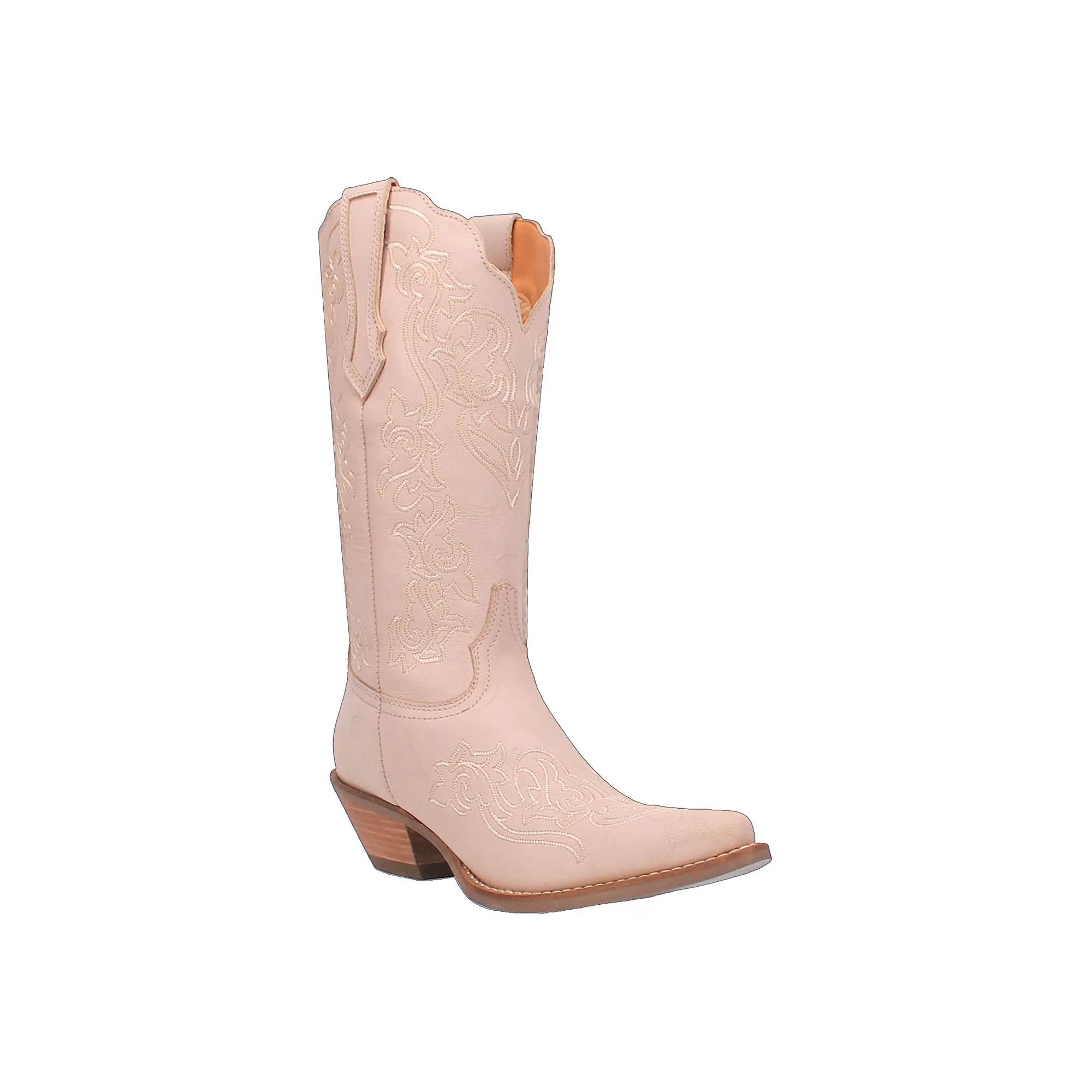 Women's Dingo Flirty N Fun Leather Western Boots, Size: 8.5, Off White Product Image