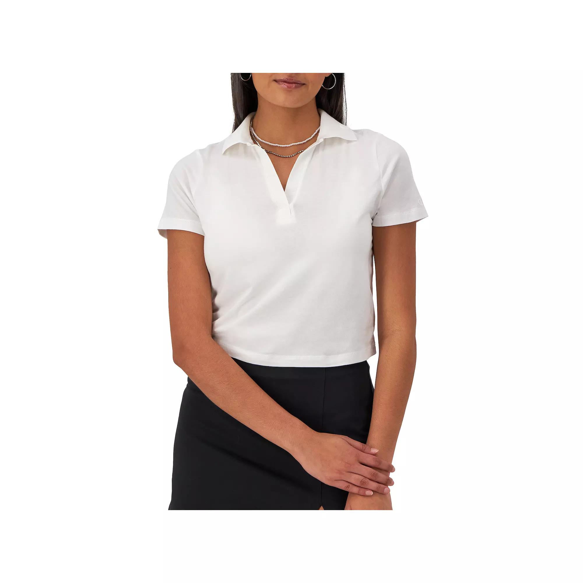 Women's Champion® Tiny Polo Tee, Size: XXL, White Product Image